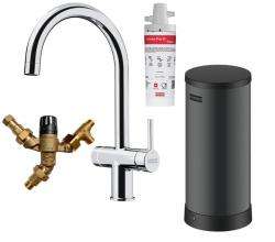 Franke Maris water hub chaudière 7L 3-en-1 avec robinet électronique d'eau bouillante Touch chrome avec bypass waterhub 1208967853