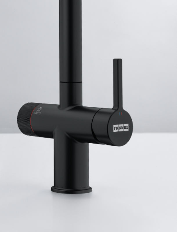 Hub d'eau Franke Maris avec chaudière de 4L 3-en-1 et robinet d'eau bouillante mécanique Twist, noir mat avec ensemble de mélangeur waterhub 1208967861