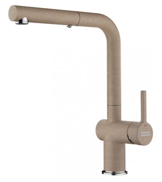 Franke Active L Robinet de Cuisine Oyster Beige avec Douchette Extractible 115.0653.389