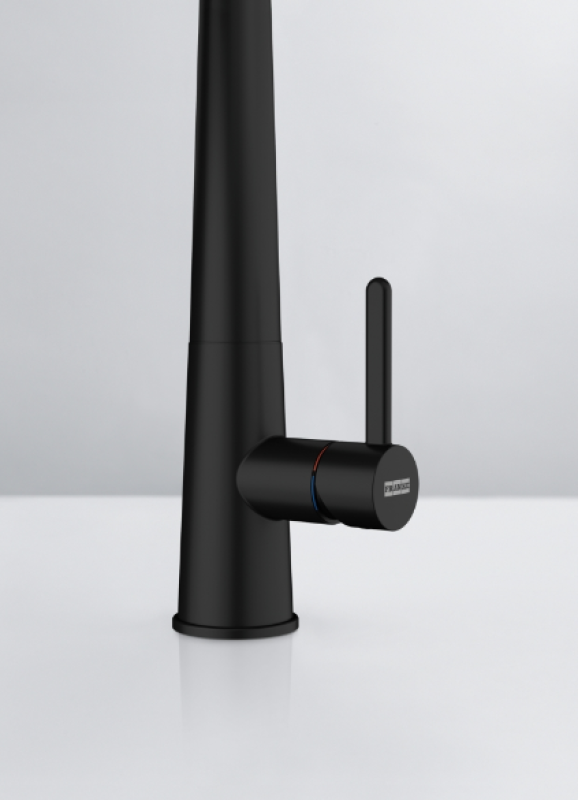 Franke Icon Mitigeur de Cuisine Monocommande avec Douchette Flexible, Noir 115.0690.598