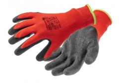 RODER latex-coated protective gloves red/black 10