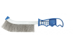 Brosse manuelle en acier Hoegert 250 mm 0,3 mm