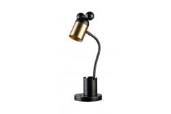 Lampe de bureau MOUSE , 0505, max. 250 V, 50/60 Hz, 1*E27, max. 25 W, diamètre 8 cm, IP20, noir/doré