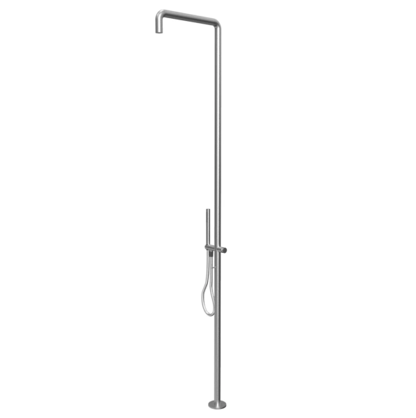 Waterevolution Flow colonne de douche avec mitigeur et douchette en acier inoxydable T147IE