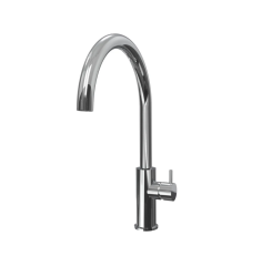 Waterevolution Flow robinet de cuisine avec bec pivotant rond chromé T158U01