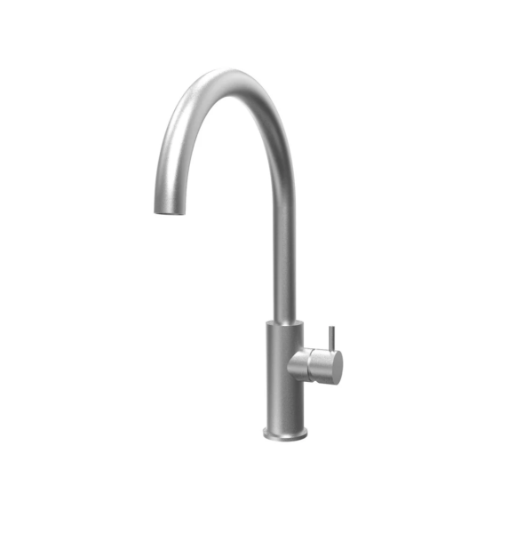 Waterevolution Flow mitigeur de cuisine avec bec rotatif rond en acier inoxydable T158UIE