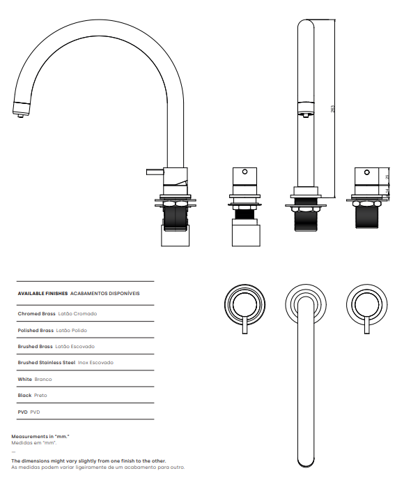 Waterevolution Flow mitigeur de cuisine à 3 trous avec bec pivotant et raccordement pour eau filtrée en acier inoxydable T152UIE