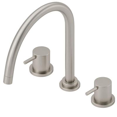 Waterevolution Flow mitigeur de cuisine à 3 trous avec bec pivotant et raccordement pour eau filtrée en inox T152UIE