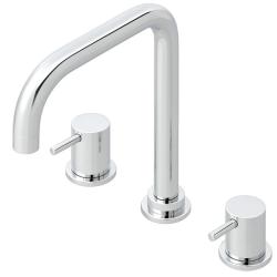 Waterevolution Flow 3-gats haakse keukenmengkraan met draaibare uitloop en gefilterd water aansluiting chroom T152H01