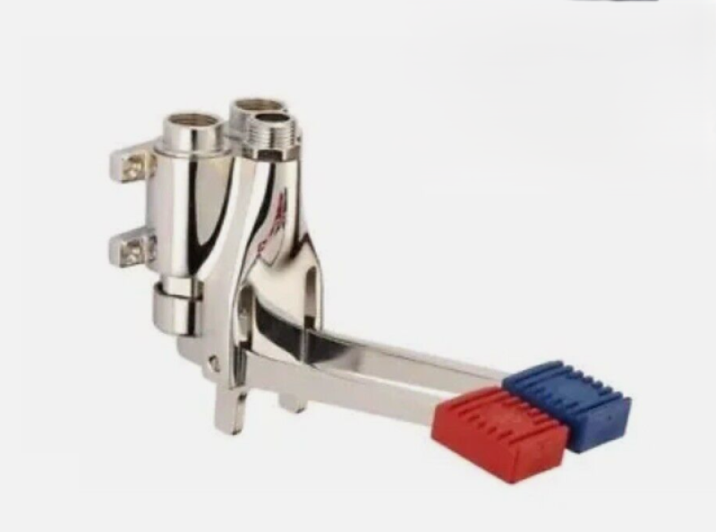 Ligne de Pédale PB Double Pédale Robinet Mélangeur Chromé pour Montage Mural 1208969759