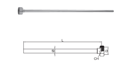 Tube de raccordement PB pour robinet chrome 1208969800