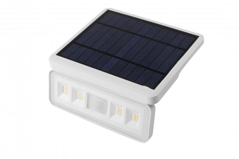 Luminaire solaire avec détecteur de mouvement et crépusculaire DAVOS, LED, 1000lm, 4000K, 2000mAh, IP54, blanc