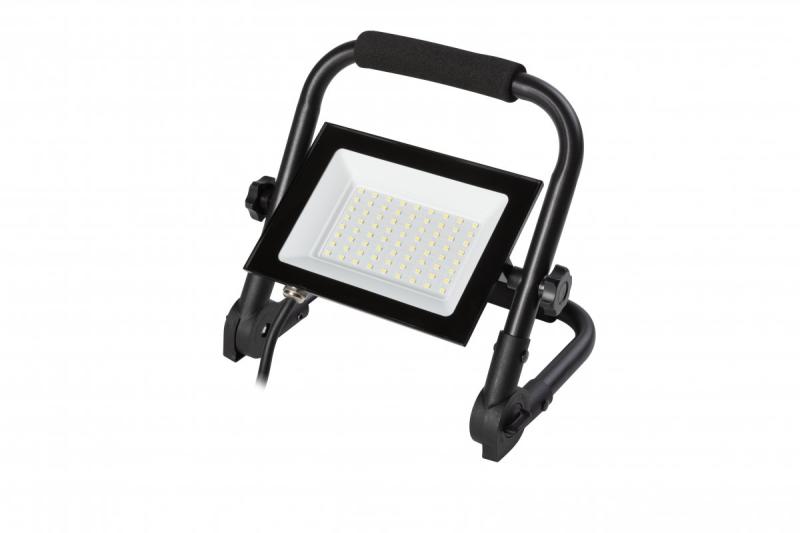 NELI Projecteur Portable, LED, 50W, 4500lm, 6400K, AC220-240V, IP65, câble de 1,5m