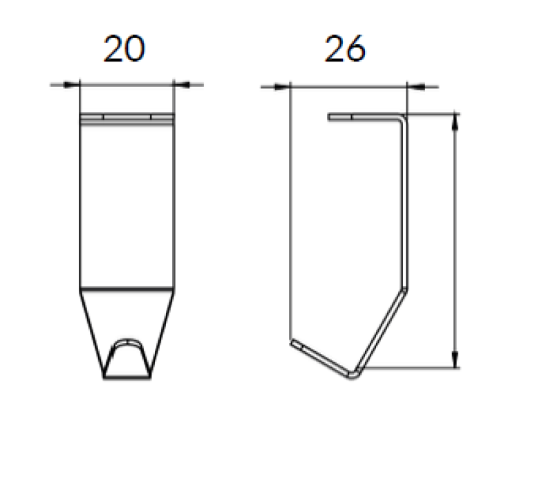 Epka Luxion Crochet pour Rails de Cuisine Métal Noir 1208969962