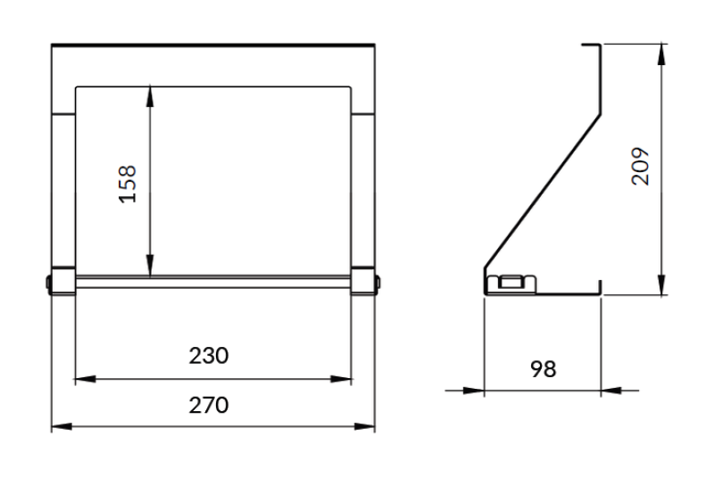 Epka Luxion Porte-rouleau de cuisine pour rails de cuisine Métal Noir 1208969968