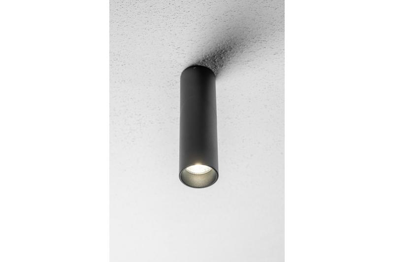 Lampe de plafond VIRGO, max. 250V, 50/60Hz, 57x152mm, IP20, max. 20W, Rond, Noir