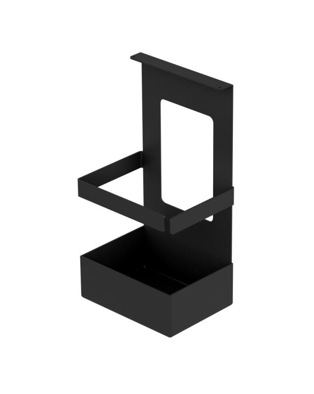 Ensemble de rails de cuisine Epka Luxion 100 cm avec accessoires métal à fixation invisible noir 1208969984