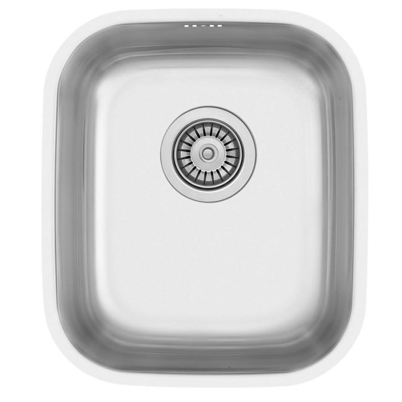 Évier Banka IB3440 en inox 34 x 40 cm Montage en surface et encastré 1208970047