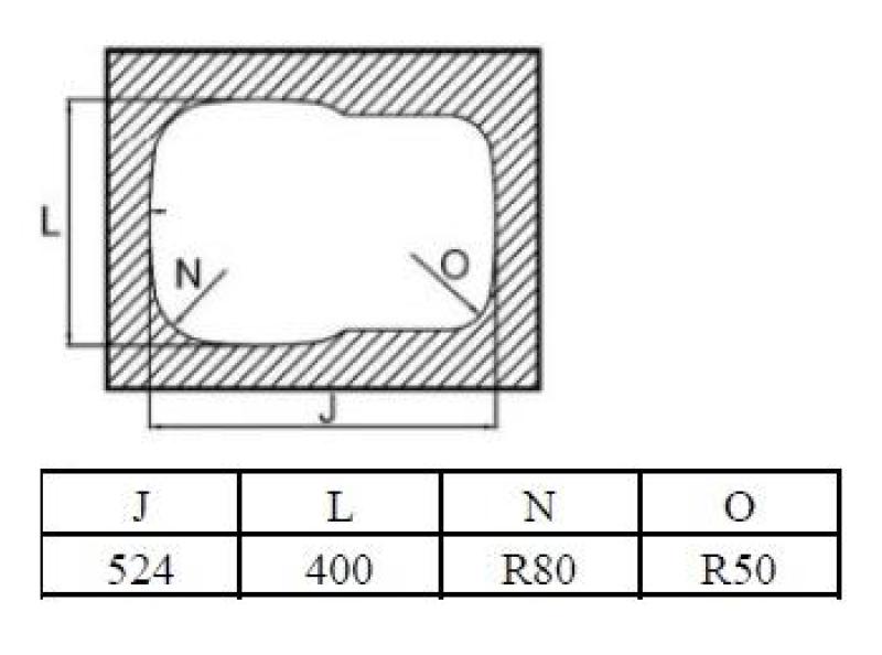 Banka Alaska Inox 1,5 Évier sous plan 524 x 400 mm 1208970064
