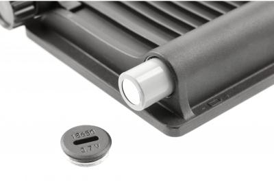 Lumière d'inondation solaire LUMOS II, LED, 2000lm, 6400K, 2600mAh remplaçable, IP65, noir