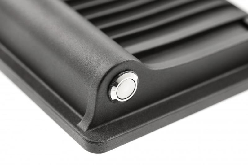 Lumière d'inondation solaire LUMOS II, LED, 2000lm, 6400K, 2600mAh remplaçable, IP65, noir