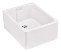 Ausmann Ceramic Haven Évier en Céramique Blanc - Posable, Encastrable et Semi-encastrable 595 x 455 mm 1208970513