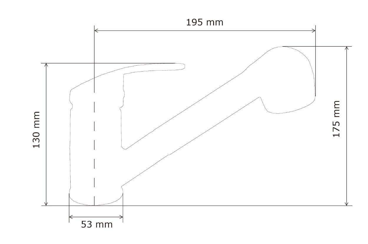 Robinet de cuisine Graniteland Rhea gris avec bec extensible et douchette à double fonction 1208970656.