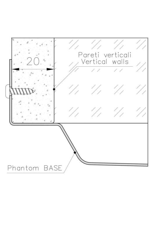 Plaque de fond en inox Foster Phantom Base pour évier encastré 40x40cm dans un plan de travail en céramique, pierre naturelle et surface solide, épaisseur 20mm 1208970718.