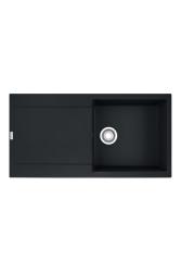 Franke Maris MRG 611-97 Évier en Fragranite Mat Noir 97 x 50 cm Montage avec Égouttoir 114.0628.967