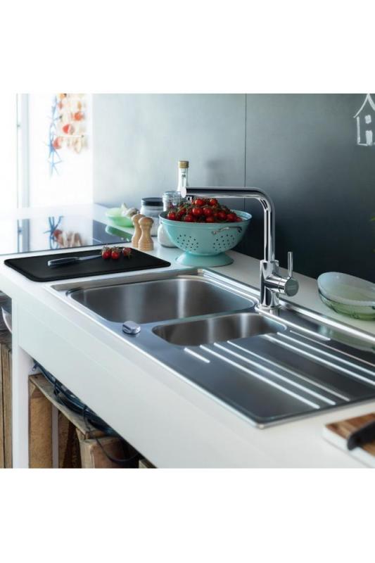 Franke Lina L Robinet de cuisine avec bec pivotant Chrome 115.0693.230