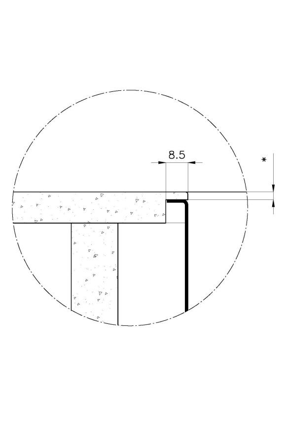 Évier en acier inoxydable Foster Phantom Slimline 71x40cm Sous-plan pour plans de travail en céramique 1208971121