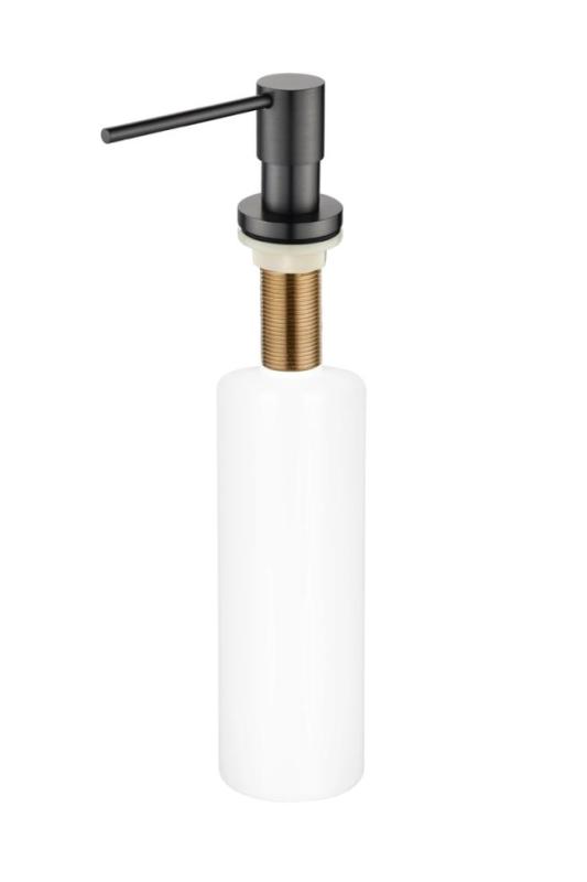 Distributeur de Savon Encastré Ausmann Lirio en Métal Gun, rechargeable par le haut 1208971201