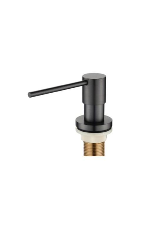 Distributeur de Savon Encastré Ausmann Lirio en Métal Gun, rechargeable par le haut 1208971201