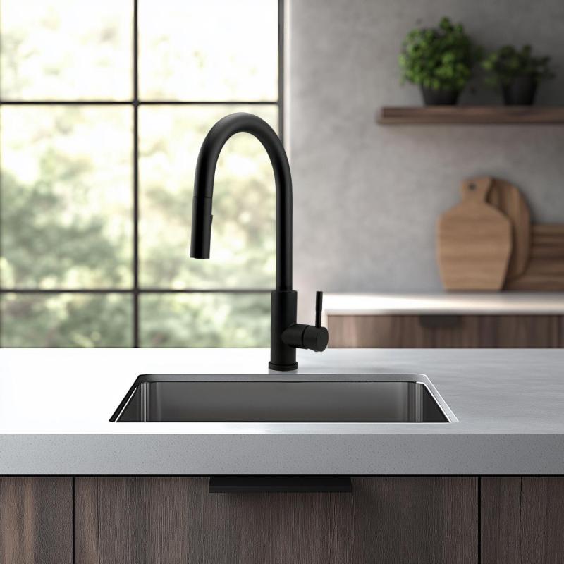 Pure.Sink Exclusivo évier en inox 34x40 cm avec rayon de 10mm pour montage sous plan, à fleur et sur plan PEX3440-02