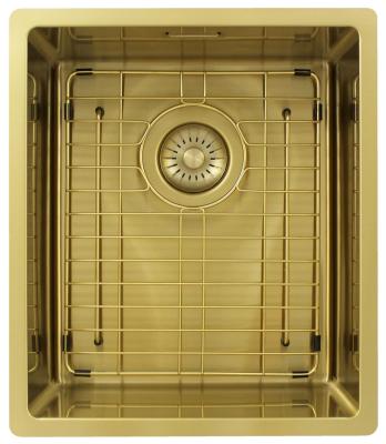 Pure.Sink Exclusivo Évier d'or 34x40 cm rayon de 10mm sous-évier, montage à fleur et montage en surface PEX3440-60