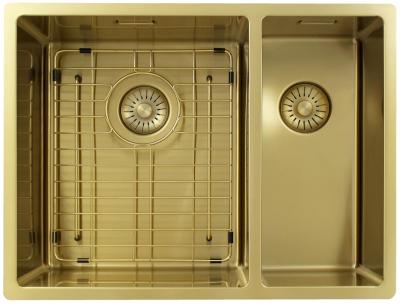Pure.Sink Exclusivo Or 1,5 bac à demi 34+18 cm rayon 10mm PEX341840-60