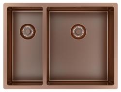 Pure.Sink Exclusivo Cuivre 1,5 bac et demi 18+34cm rayon de 10mm PEX183440-62
