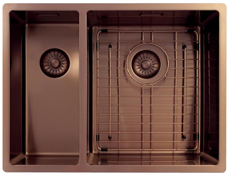 Pure.Sink Exclusivo Cuivre 1,5 bac et demi 18+34cm rayon de 10mm PEX183440-62