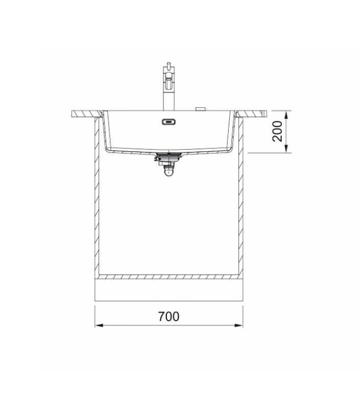 Franke Maris MRG 110-62 Fragranite Crème de café évier sous plan 125.0725.629