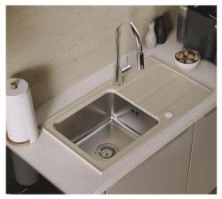 Robinet de cuisine Quadri Viora Chromé 3 voies avec une connexion supplémentaire pour l'eau filtrée 1208971405