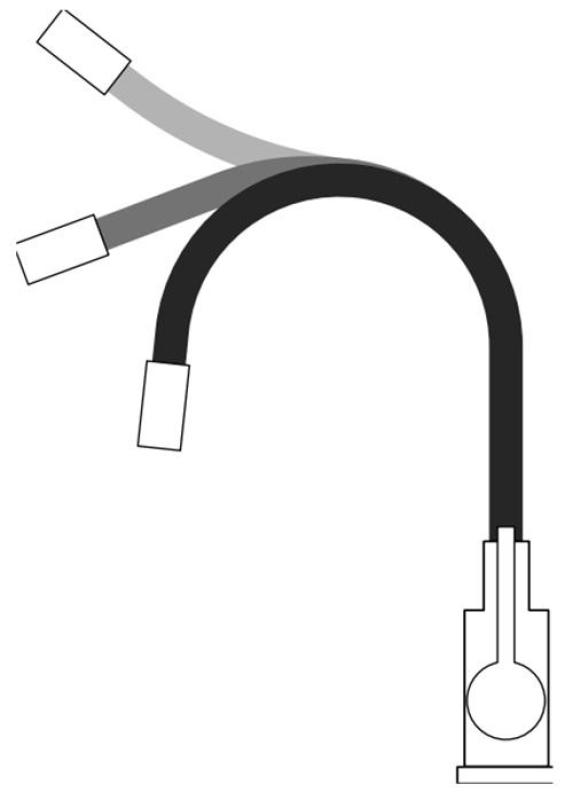 Robinet de cuisine Quadri Bristol en or avec bec flexible blanc 1208971408