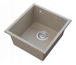 Graniteland Miniva Évier en Granit Beige sous plan 385x410 mm 1208971451