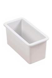 Ausmann Ceramic Ember Évier demi-céramique blanc Montage en surface et sous plan 174 x 400 mm avec bouchon doré 1208971501