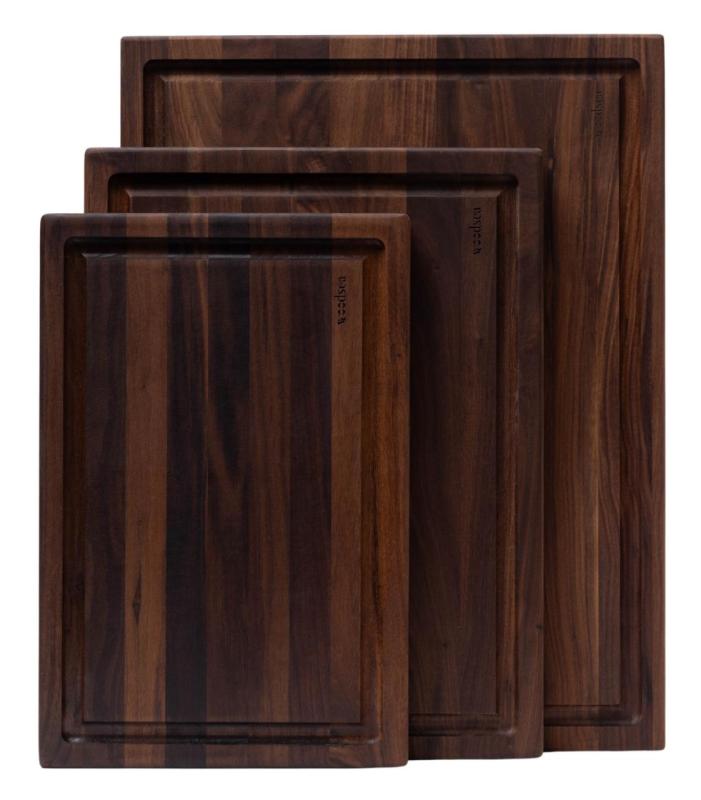 Woodsea Butcher Groove M - Planche à découper en noyer avec rigole à jus 50x38 cm 1208971535