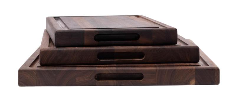 Woodsea Butcher Groove M - Planche à découper en noyer avec rigole à jus 50x38 cm 1208971535