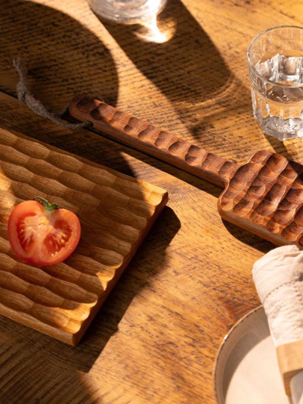 Dunes de Woodsea Chêne M - Planche à découper en chêne Dunes 34x26cm 1208971546