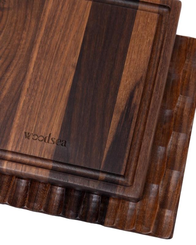 Dunes de Woodsea Noyer M - Planche à découper en noyer Dunes 34x26 cm 1208971548