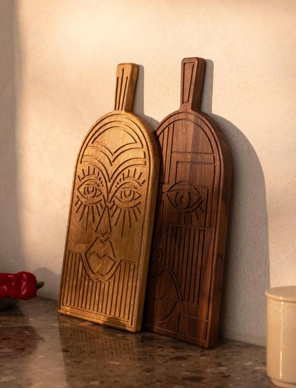 Masque Woodsea Noyer - Planche à découper et à servir en noyer 38x19 cm 1208971561