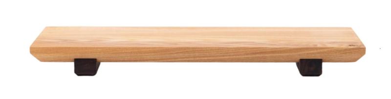 Woodsea Sushi S- Planche à sushi en bois d'érable avec petits pieds en noyer 30x12 cm 1208971584