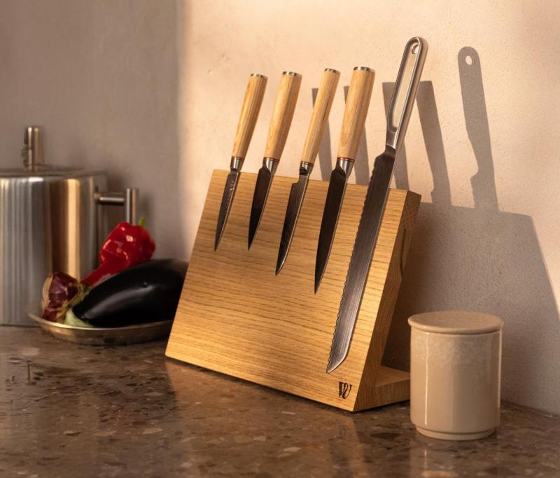 Woodsea Hold My Knife - Porte-Couteau en Chêne Table 32x22 cm 1208971599